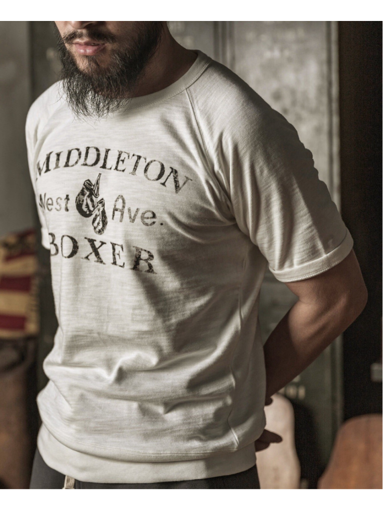 Heavy Duty Boxer Physical Training T-Shirt - Black Bronson Mfg. 36 S — image 4 of 5